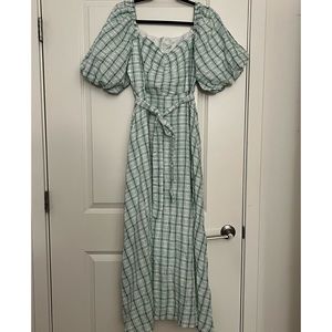 Shein Green Plaid Dress